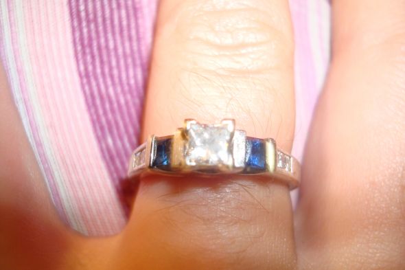 Show me your gemstone wedding rings! :  wedding wedding ring gem gemstone 001