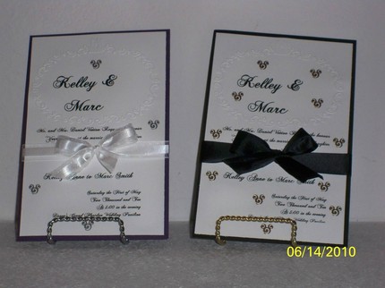 Walt Disney World honeymoon or wedding, anyone? :  wedding disney world disney world honeymoon disney world wedding Invites1
