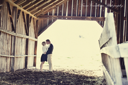 Our engagement photos! :  wedding engagement pictures Inside Barn