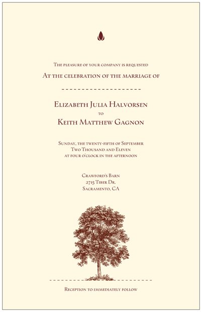 show me your DIY or less expensive invitation :  wedding Invite Front