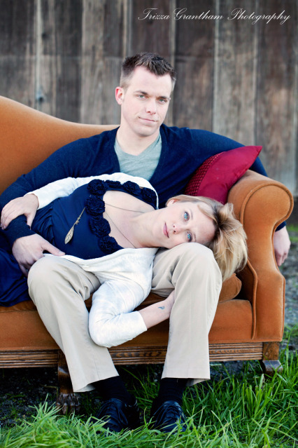 Our engagement photos! :  wedding engagement pictures Couch