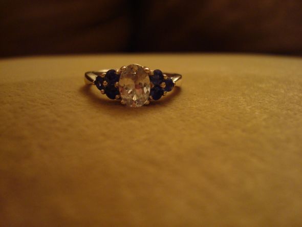 Sapphire E-rings - Please Post 'em! :  wedding sapphire engagement ring engagement ring nontraditional rings 10.5.10