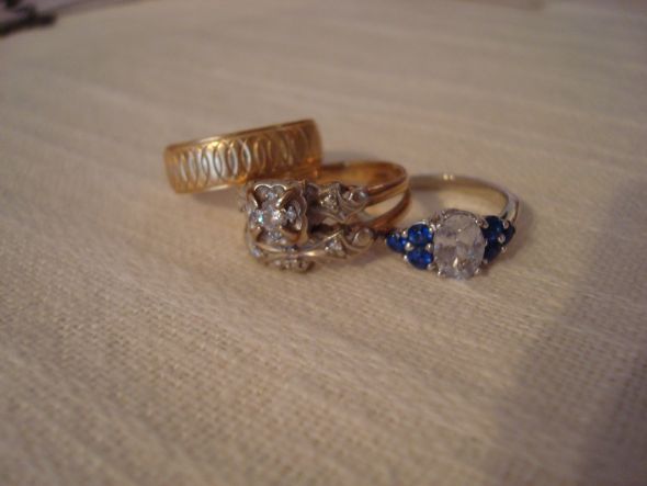 How does your ring compare to your mother's? :  wedding family ring engagement wedding band mom 12.2.10 026