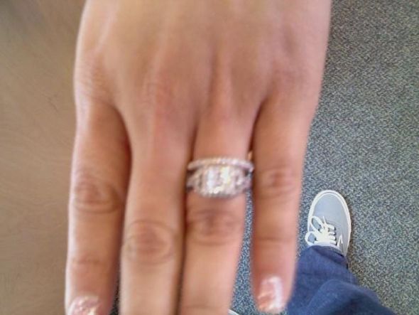 Help!!! Need wedding band ideas for halo e ring! Post your pics!! : wedding halo wedding band double halo twisted halo e ring 1 wedding set 0115111438