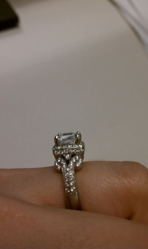 Show me your halos...from the side!! :  wedding halo setting side profile IMAG0028