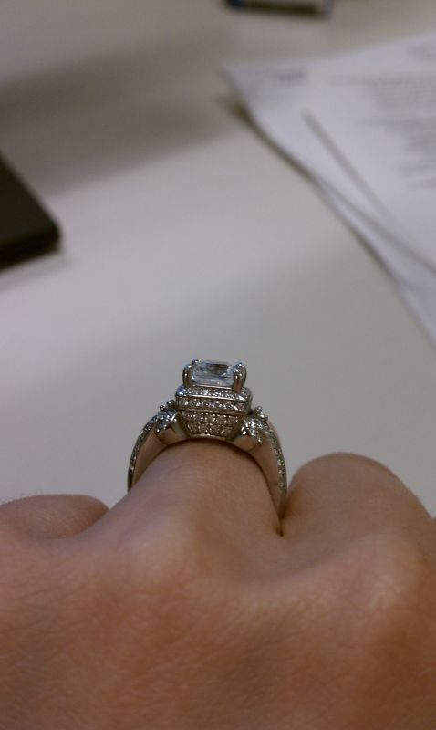 Show me your halos...from the side!! :  wedding halo setting side profile IMAG0029