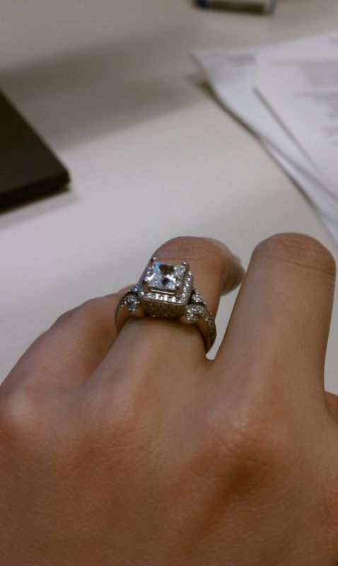 Show me your halos...from the side!! :  wedding halo setting side profile IMAG0030