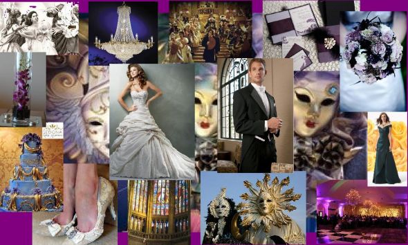 Masquerade Wedding - First Inspiration Board! :  wedding Inspiration Board 01