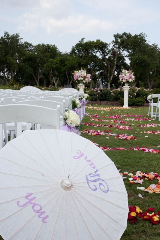 Flowers for outside ceremony...