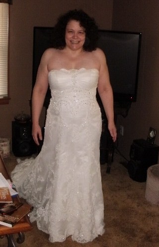 did anyone DIY their wedding dress? :  wedding Me And My Dress 1