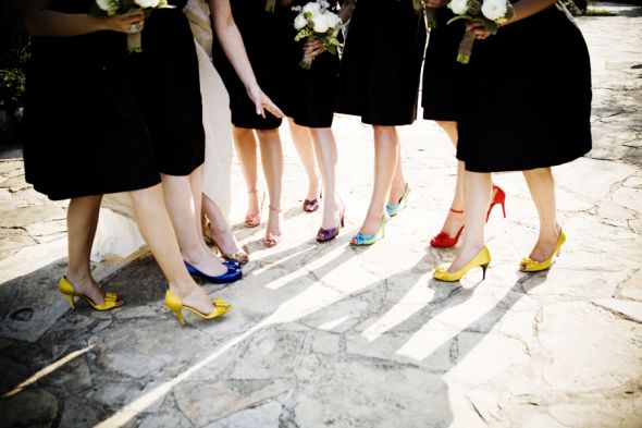 Cinco de Mayo weddingthoughts wedding Multicolored Bridesmaid Shoes 