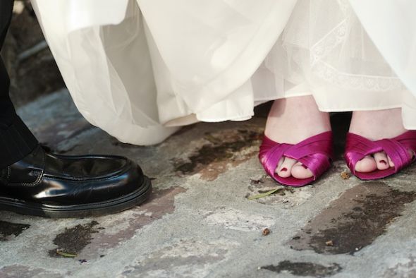 Can I see your *pink* wedding shoes? : wedding shoes pink blush coral peach pumps heels flats preowned must have wedd shoes 1 DSC6985