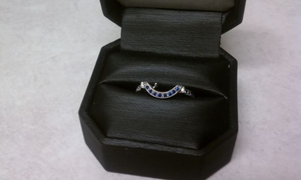 Show me your gemstone wedding rings! :  wedding wedding ring gem gemstone IMAG0264