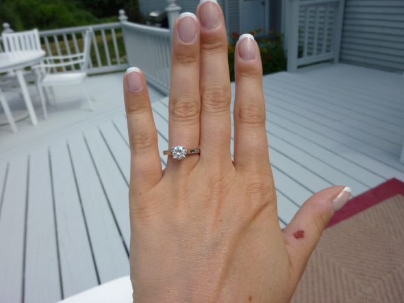 Whats the thickness of your engagement ring band? Please post pics! :  wedding ring Imported Photos 00118