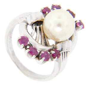 ruby and pearl rings? :  wedding 15175 IID