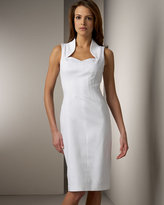I can't find a bridal shower dress - please share yours! :  wedding David Meister Neiman Marcus Cocktail Dresses Stretch Pique Sheath Dress