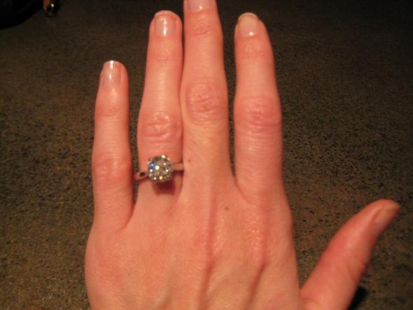 Show me your 2ct and over rings! :  wedding diamond moissanite big carat 2 carat 3 carat simulant Ering