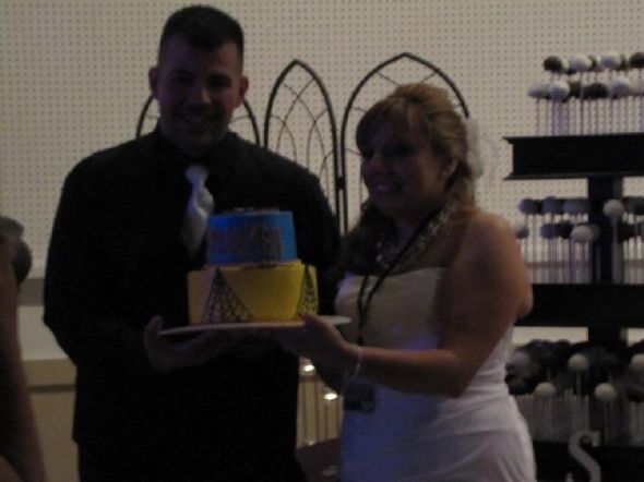 Our Wedding Cake Pop Stand :  wedding black cake purple Smc