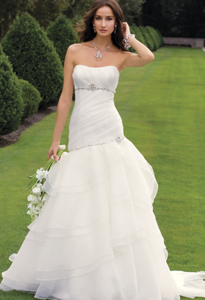 Which Dress Do You Like Better? :  wedding alfred angelo 2118 camille la vie dress ruffles Image 011310050252