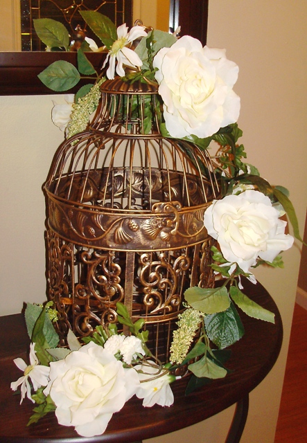 Looking for bird cage card holder and flower girl basket wedding basket 