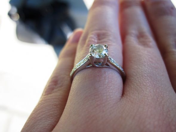 Show off your E-ring! :  wedding On Hand Close Up Side 1   Small