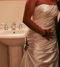 Ivory Wedding Dress With Black Beading :  wedding black ivory ceremony dress jewelry 182727 1772952478101 1067951321 2008669 4515968 N