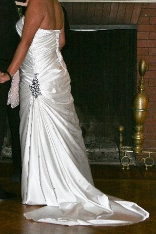 Ivory Wedding Dress With Black Beading :  wedding black ivory ceremony dress jewelry 183763 1772959078266 1067951321 2008695 4583708 N