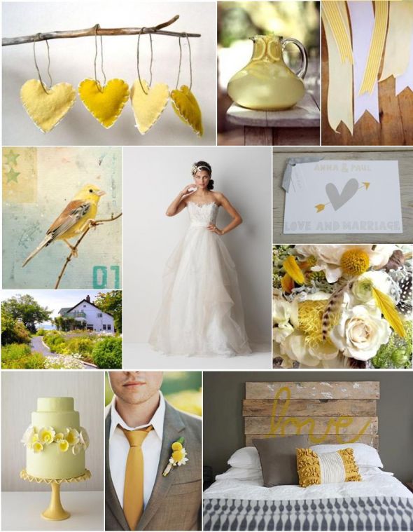 Anyone else feel BI-polar sometimes when trying to make color choices? PIC HEAVY :  wedding inspiration boards teal gold lavender purple green fall vintage rustic blush copper My Yellow Inspiration Board