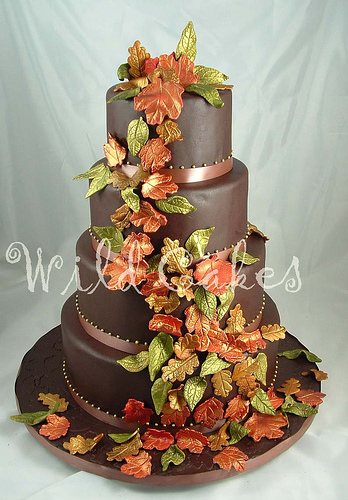 Wedding fall wedding cake cake of an actual wedding cake