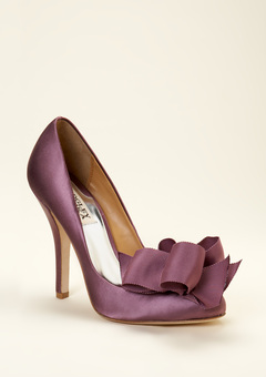 badgley mischka purple shoes