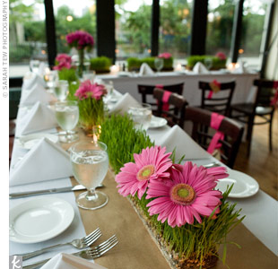 Pink wedding ideas :  wedding Center Pieces 9