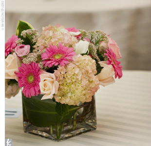 Pink wedding ideas :  wedding Centerpiece 
