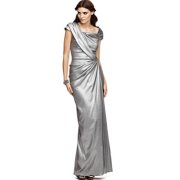 silver colored wedding dresses