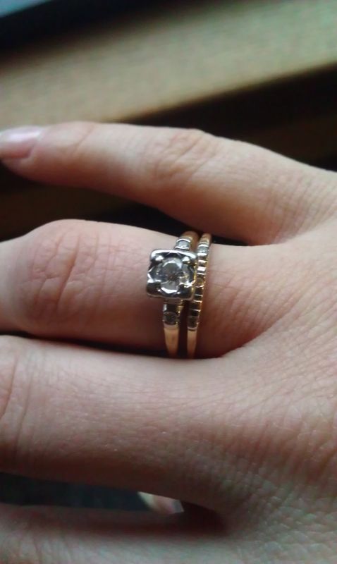 Anyone else have an heirloom engagement ring? : wedding IMAG0063