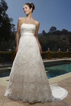 Casablanca 1900: champagne, ivory, or white? :  wedding casablanca 1900 white ivory champagne lace beading CAS 1900 2