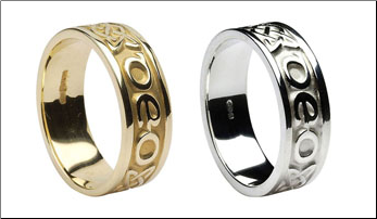 uniquecelticweddingrings.com anyone order from them? :  wedding irish gaelic ireland celtic rings wedding band gaelic wedding band Image