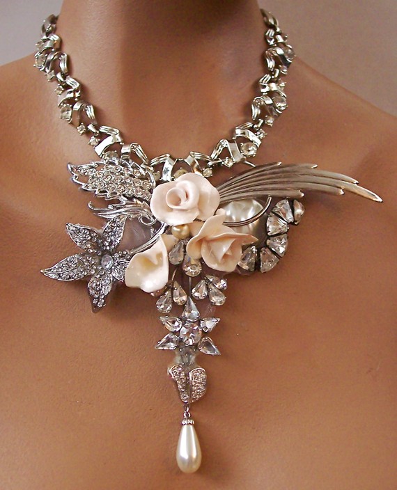 Show me your wedding jewelry :  wedding My Necklace