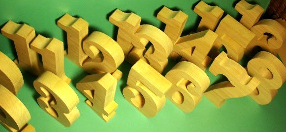 Wooden Table Numbers Paint or Stain wedding table numbers Numbers