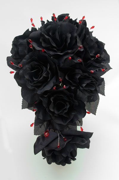 black bridal bouquets