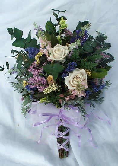Inspiration for a wildflower bouquet : wedding Rose Wildflower Bridesmaid Bouquet