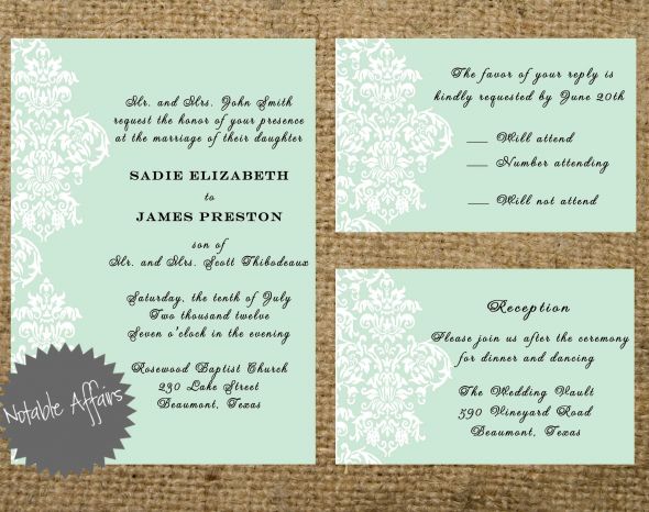 Printable Wedding Invitation Sets wedding nautical wedding invitation 