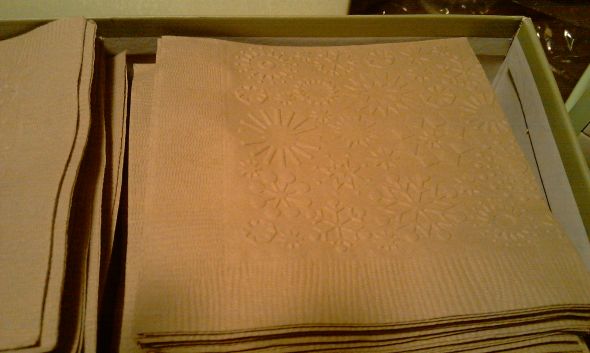 1st diy project! Cuttlebug Napkins