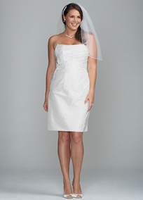 Where to buy a short wedding dress! : wedding DB Short Strapless