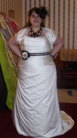 1st dress fitting, now need some advice :  wedding wedding hair sash 1st dress fitting MyDressFittingFront