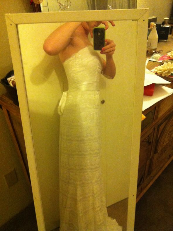 Don't love the alterations... :  wedding dress alterations fit IMG 0100