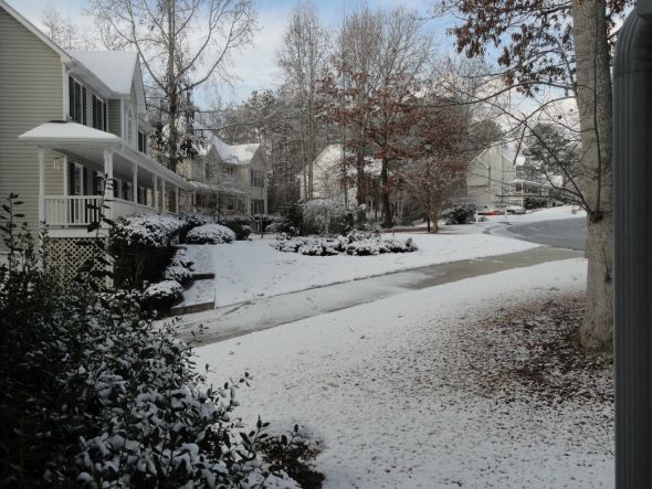 The Peach State Has Snow! :  wedding Snow