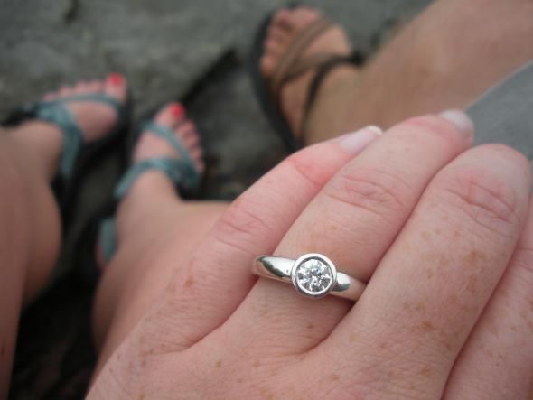 Any bees with bezel set rings? : wedding bezel peridot ring 151409.DSCN7400.JPG.resize