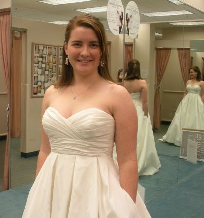 Let me see your dresses!! I'm sick of seeing them on models!! :  wedding DressFitting2