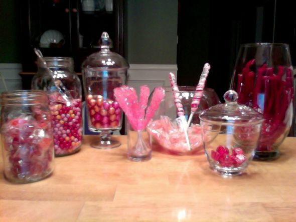 Candy Bar Candy Scoops wedding candy jars glass bar