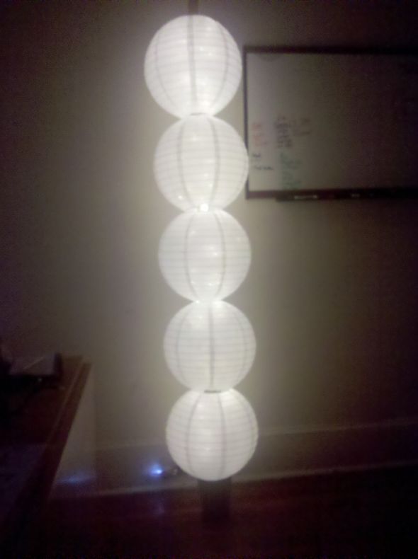 Lantern lighting success! :  wedding diy lighting paper lanterns decoration Lanternlightstick
